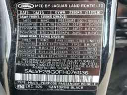2015 LAND ROVER RANGE ROVER EVOQUE