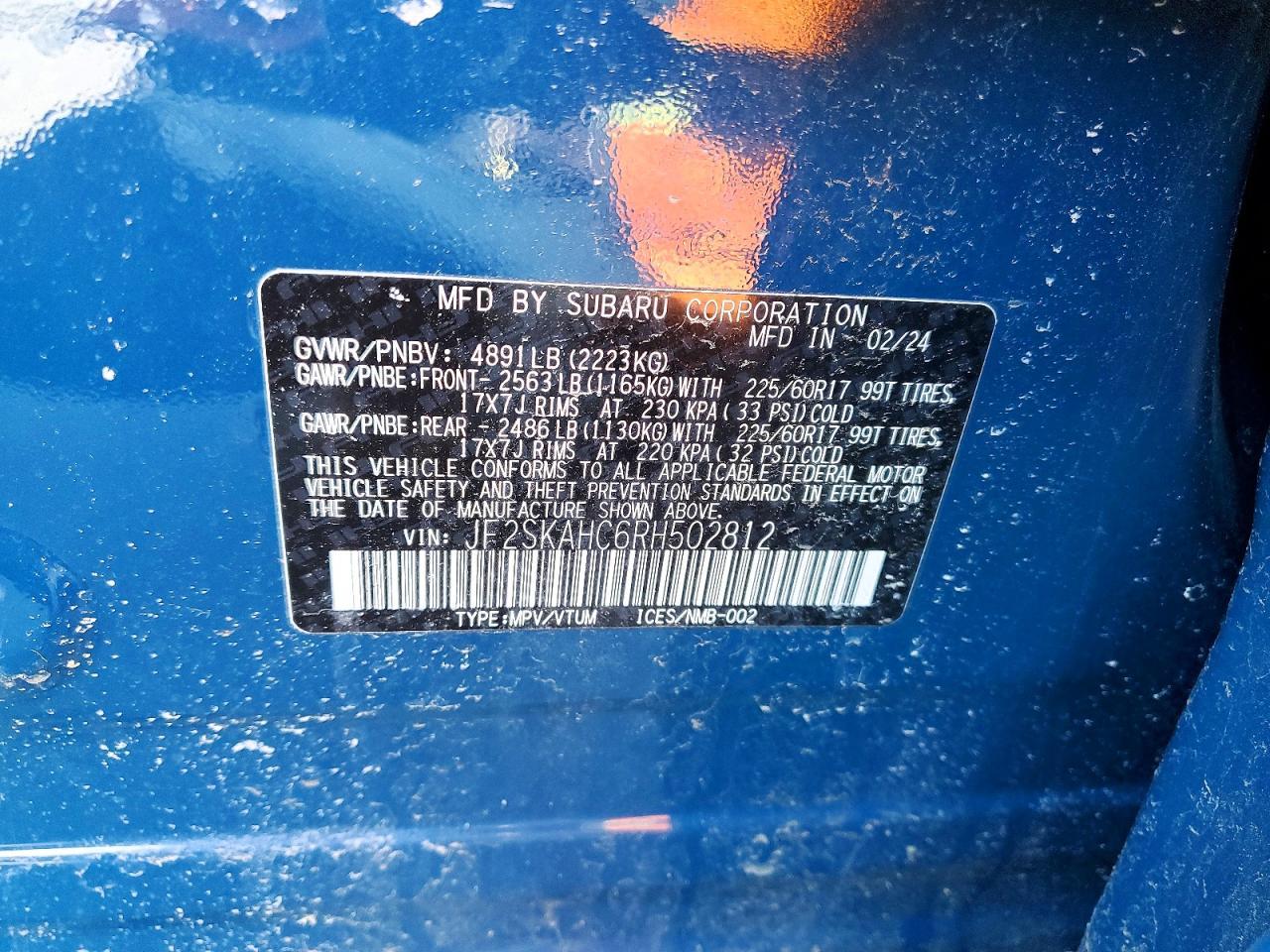 2024 SUBARU FORESTER