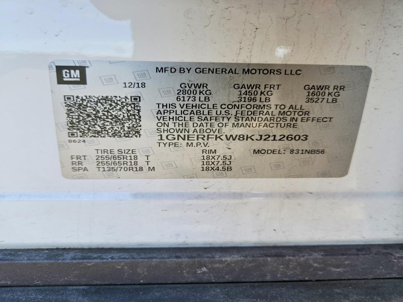 2019 CHEVROLET TRAVERSE