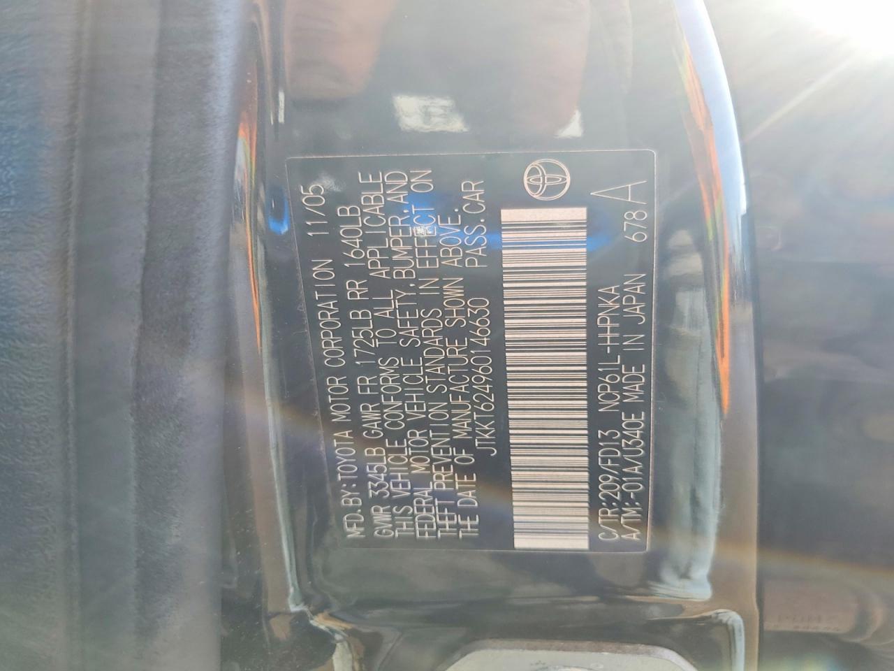 2006 TOYOTA SCION
