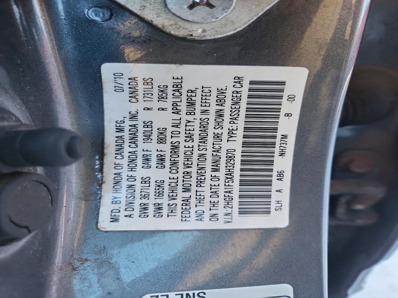 2010 HONDA CIVIC