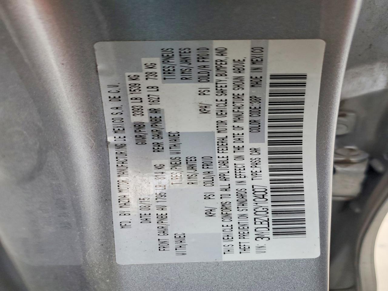 2016 TOYOTA SCION