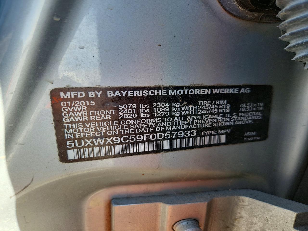 2015 BMW X3