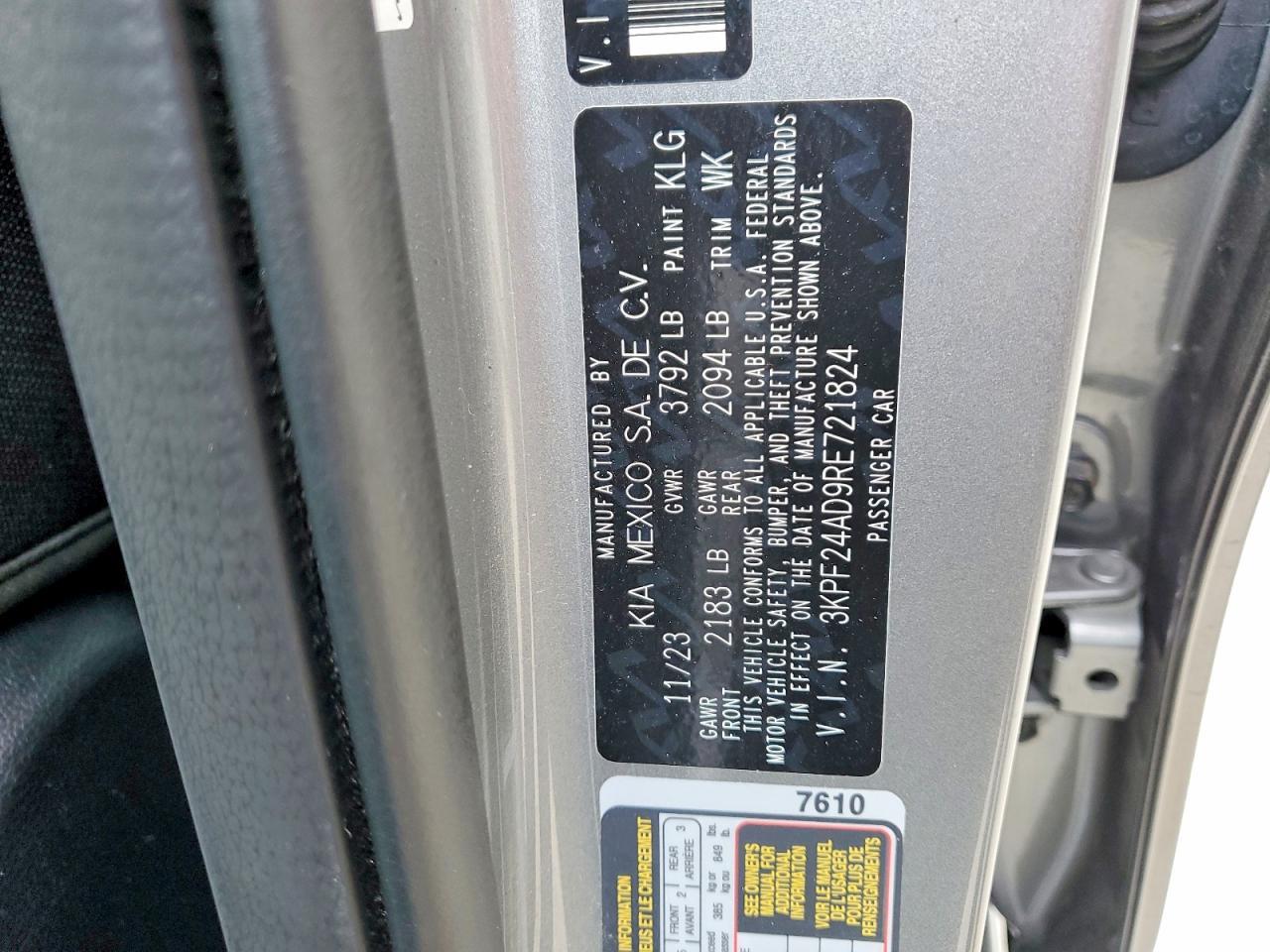 2024 KIA FORTE