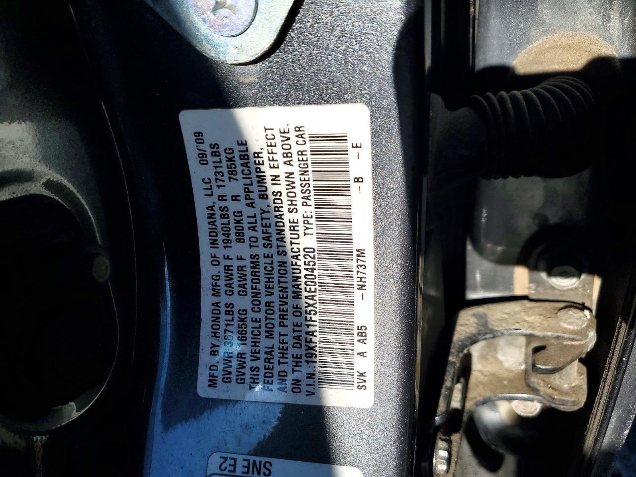 2010 HONDA CIVIC