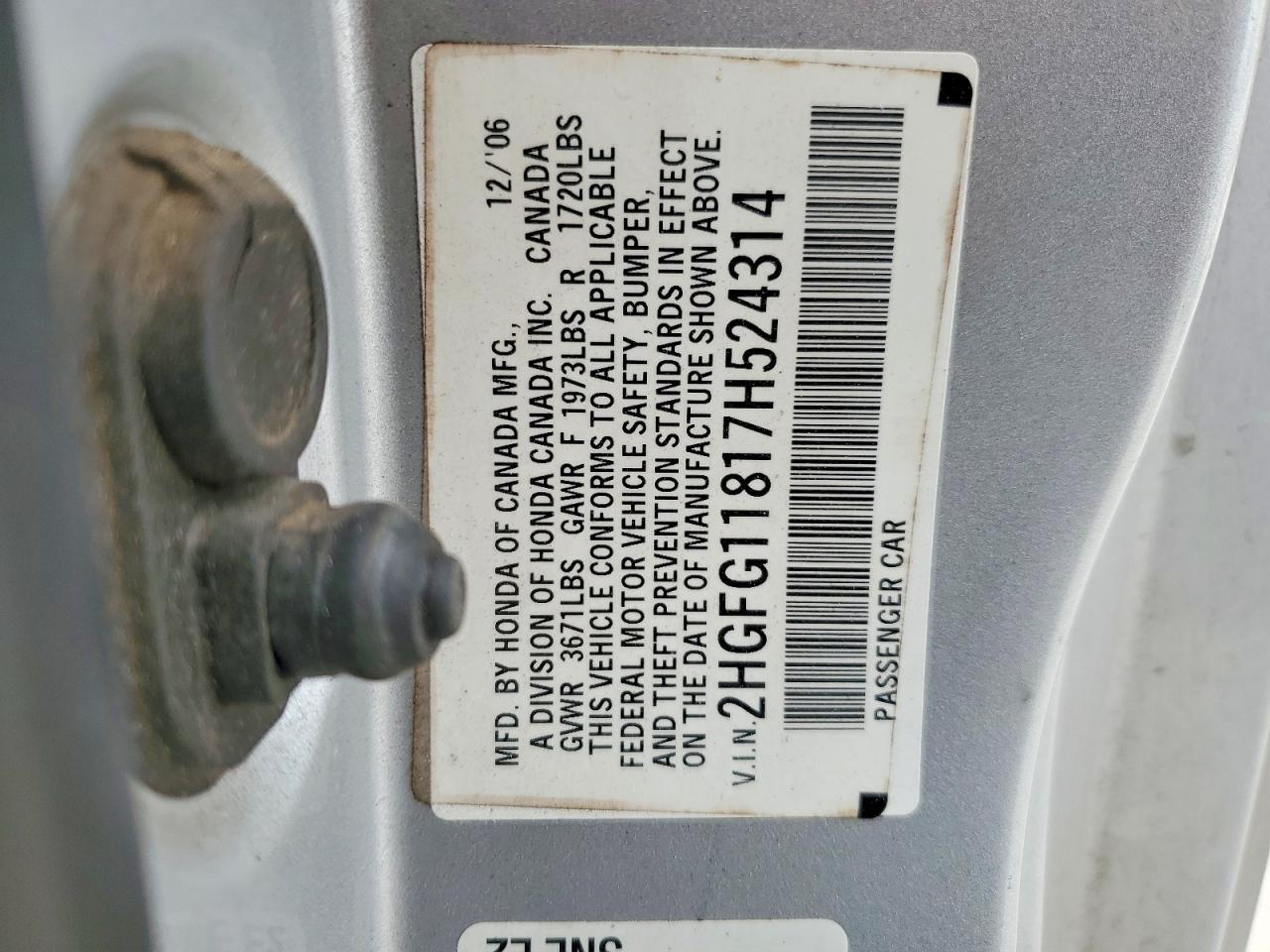 2007 HONDA CIVIC