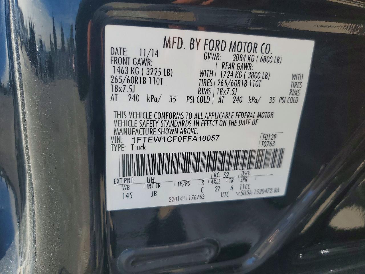 2015 FORD F-150