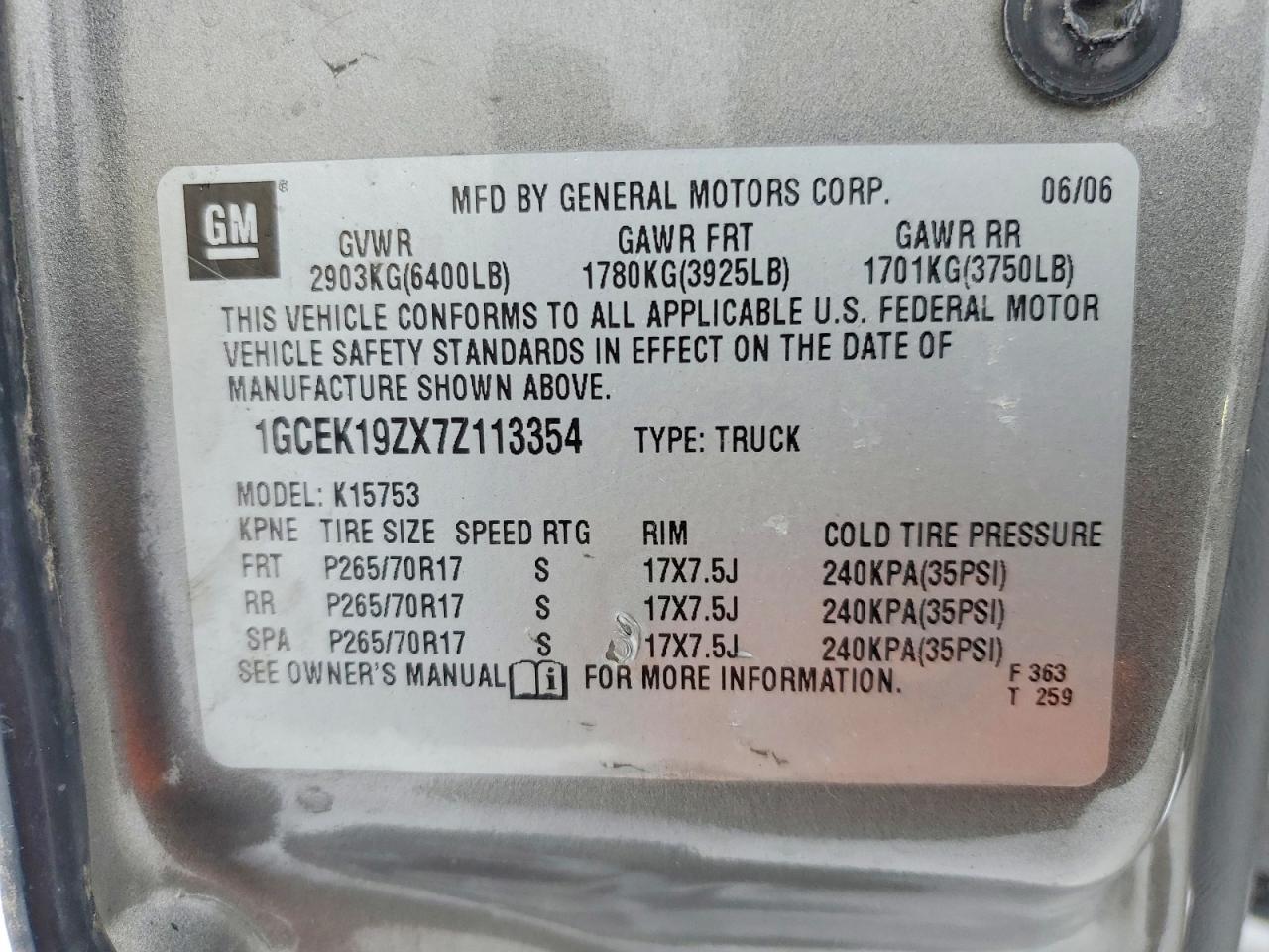 2007 CHEVROLET Silverado