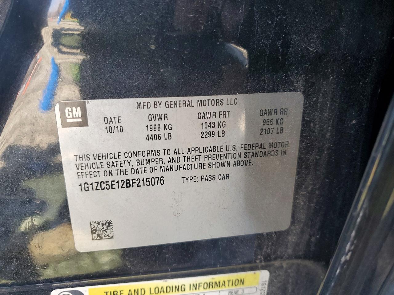2011 CHEVROLET MALIBU