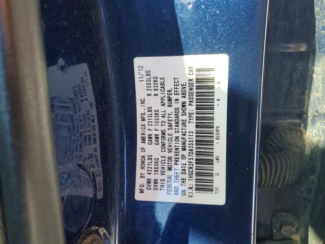 2013 HONDA ACCORD
