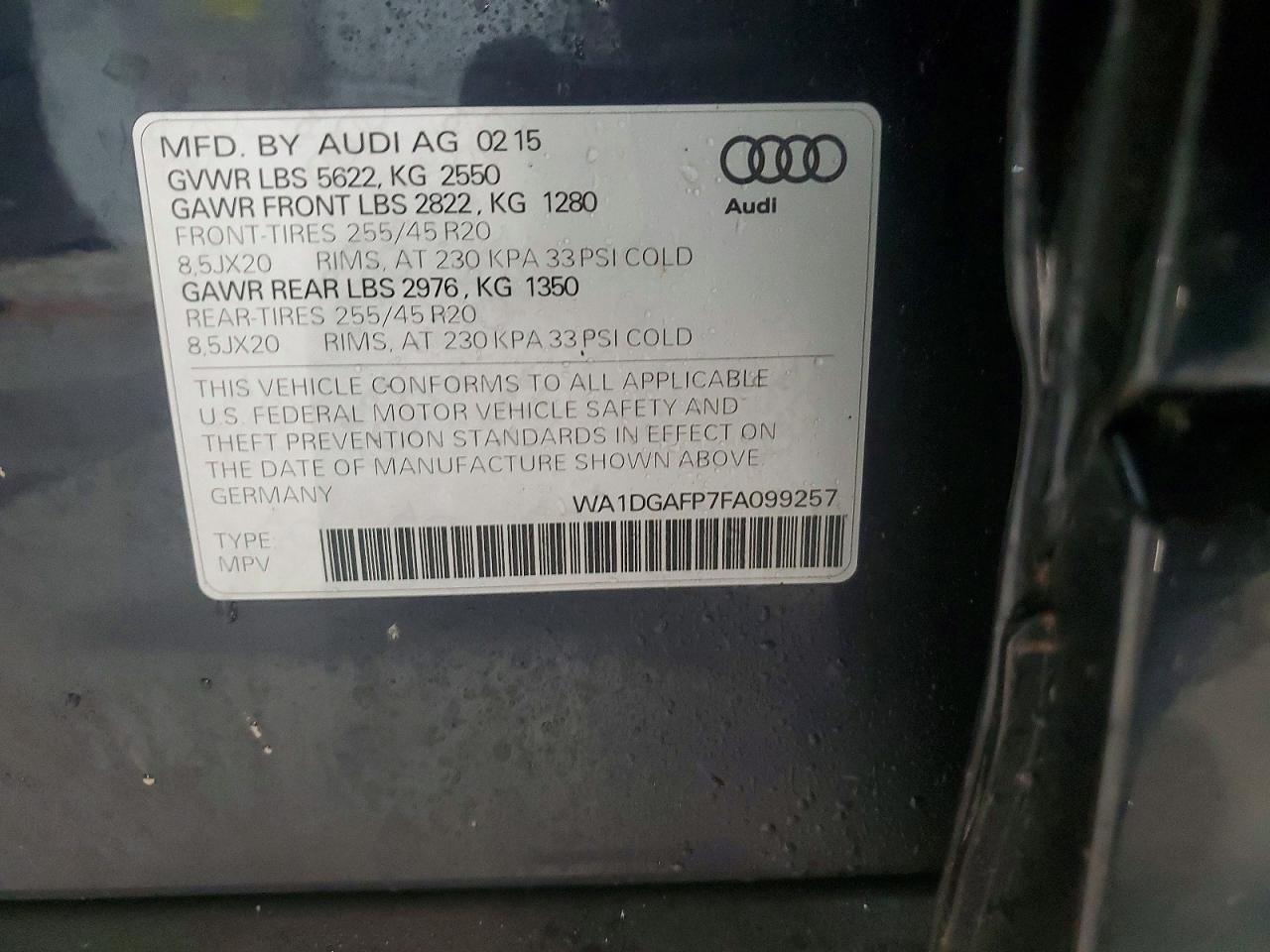 2015 AUDI Q5