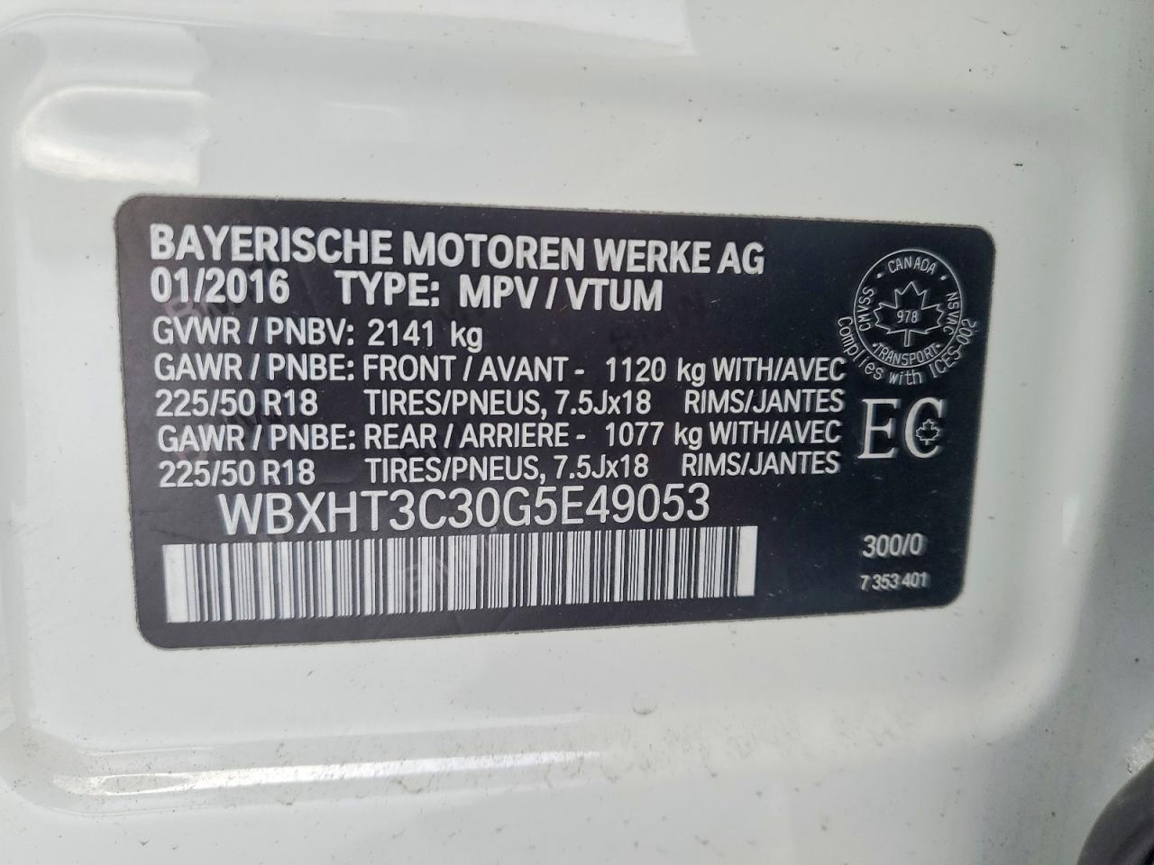 2016 BMW X1