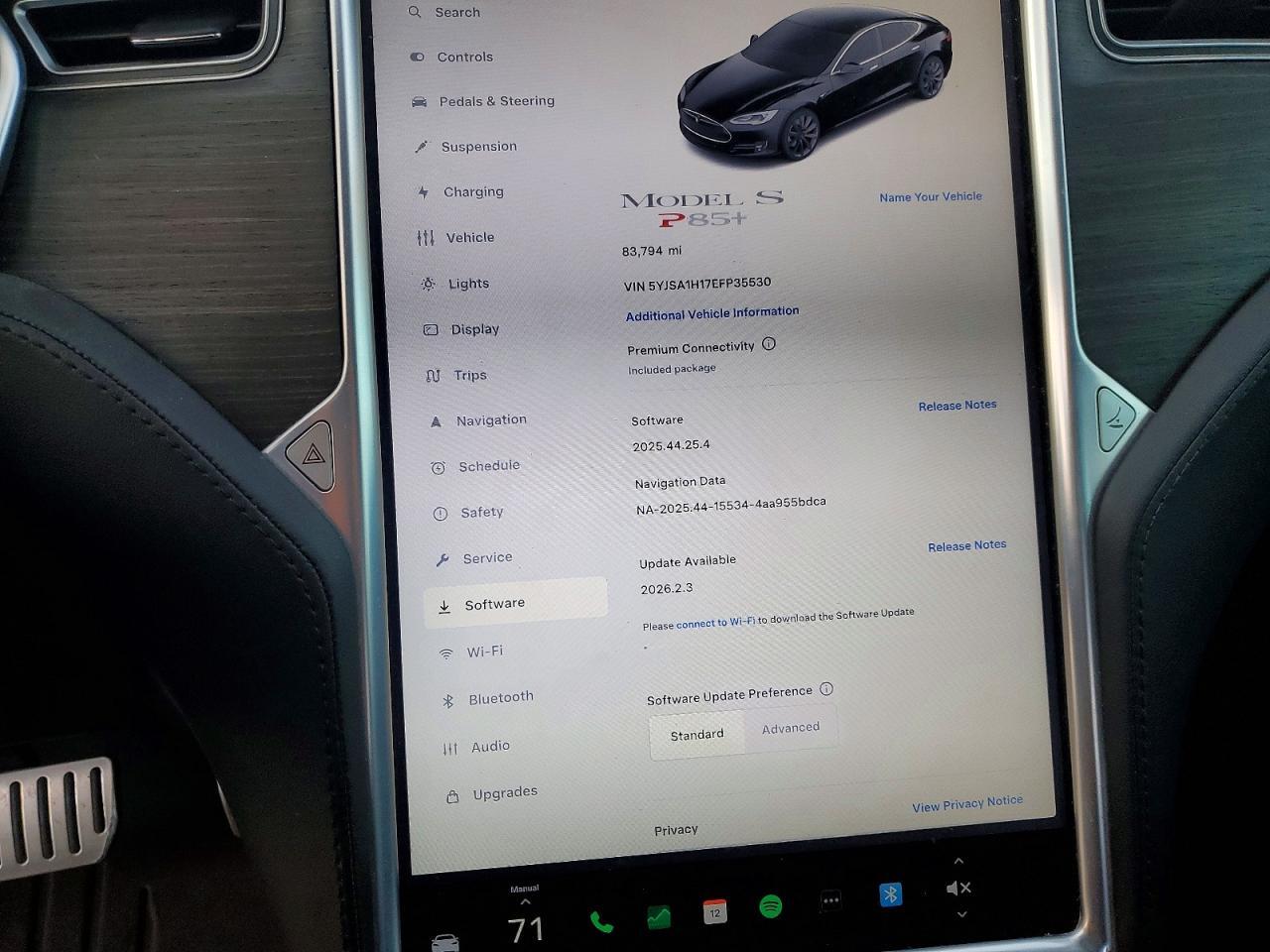 2014 TESLA MODEL S