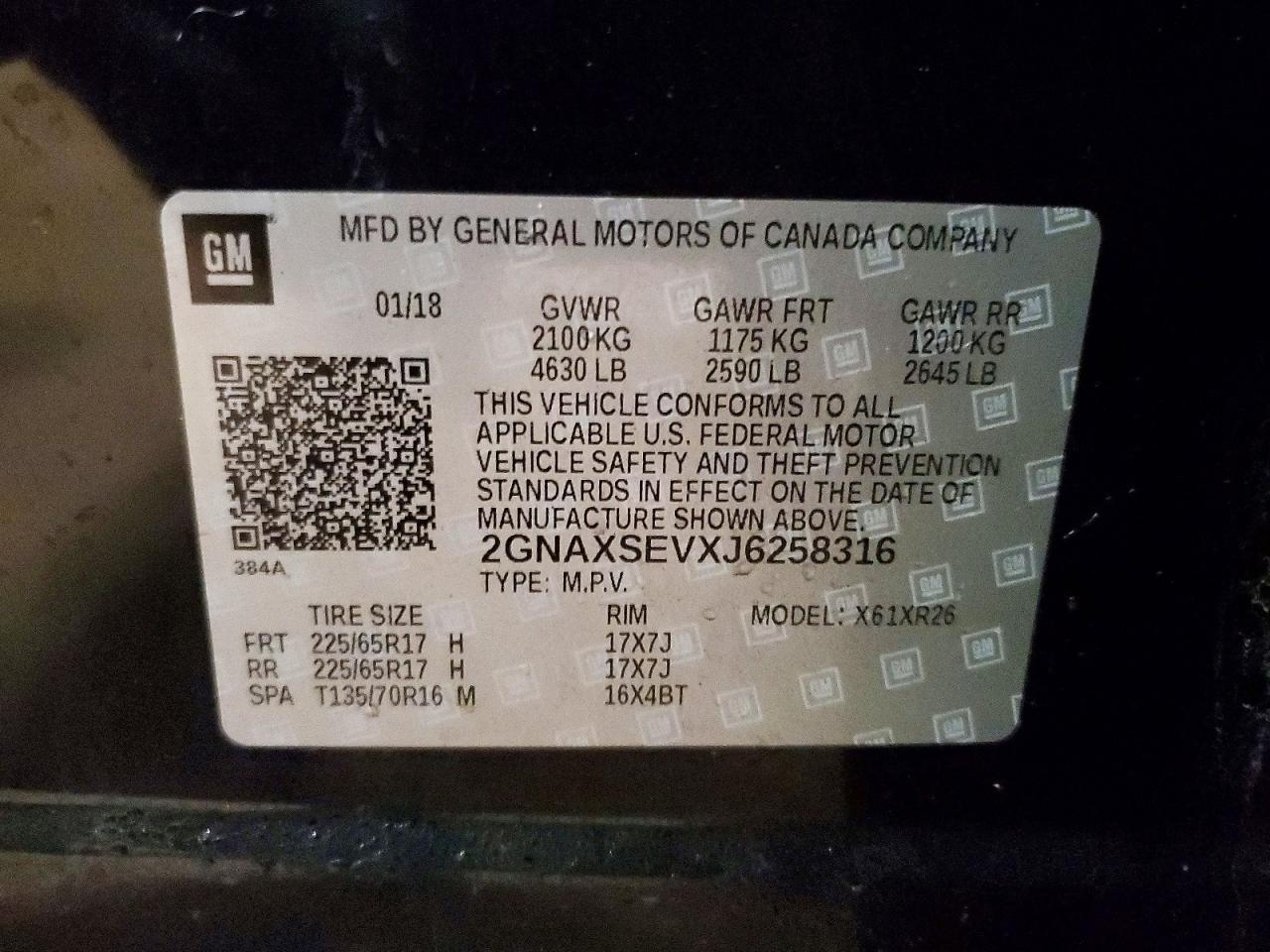 2018 CHEVROLET EQUINOX