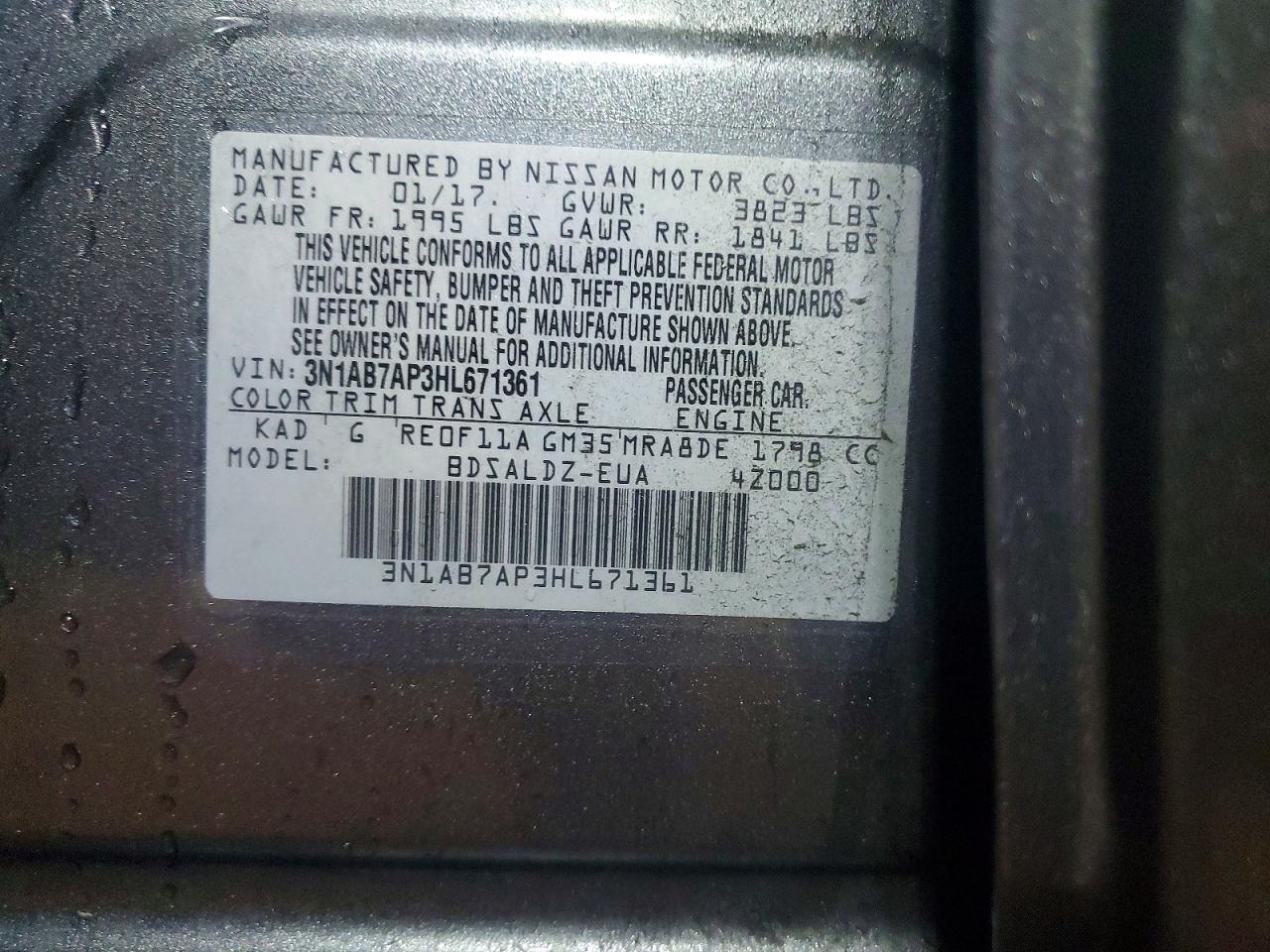 2017 NISSAN SENTRA