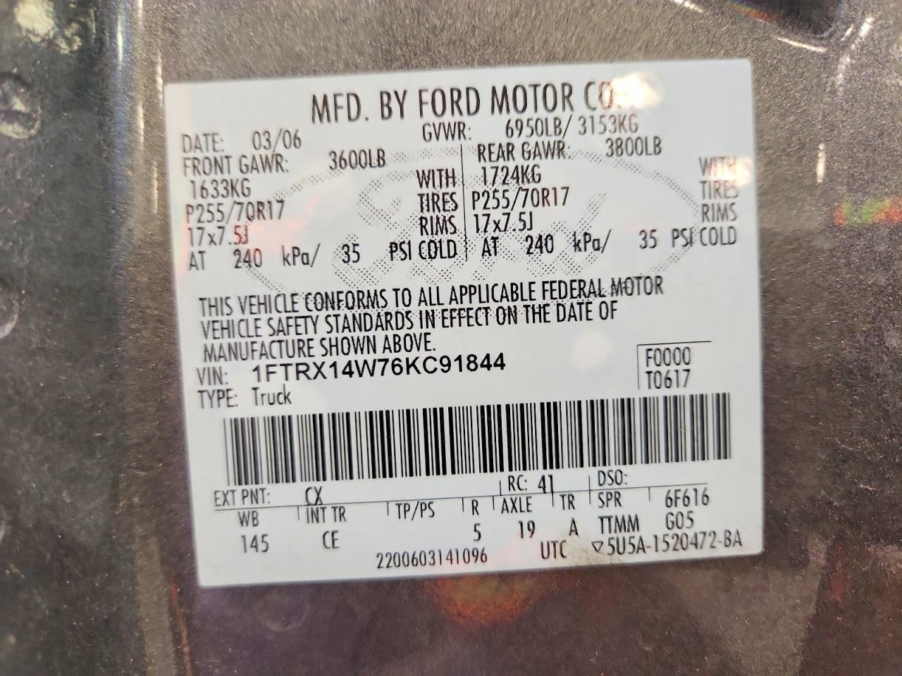 2006 FORD F-150