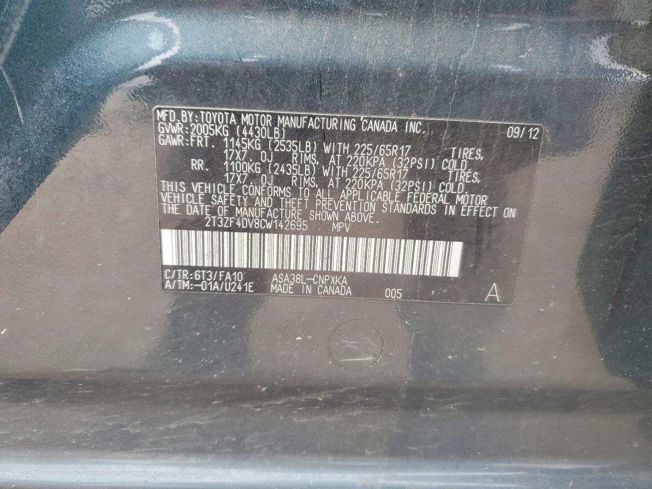 2012 TOYOTA RAV4