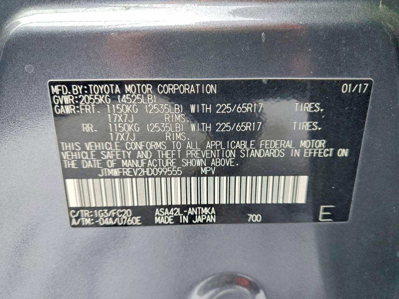 2017 TOYOTA RAV4
