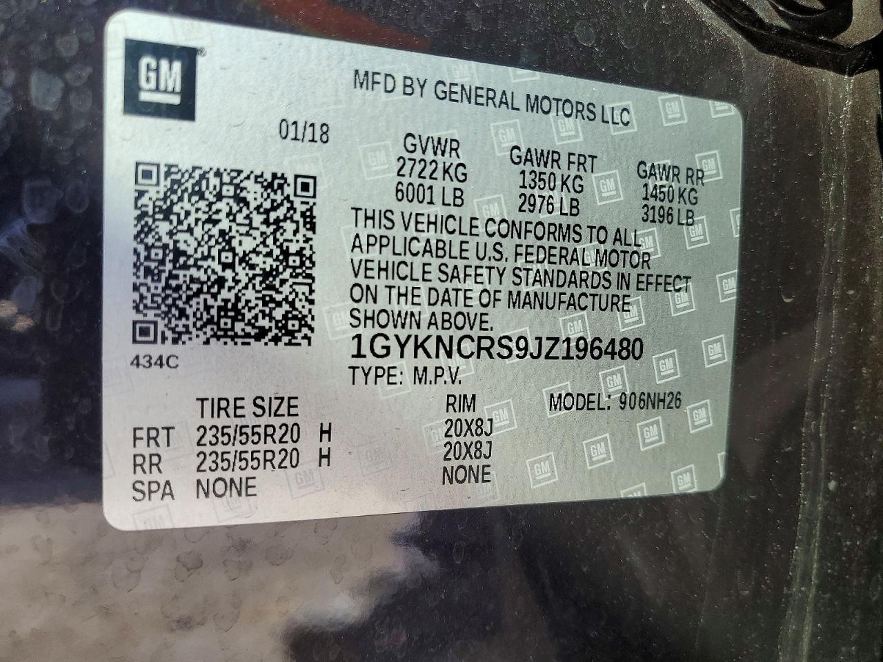 2018 CADILLAC XT5