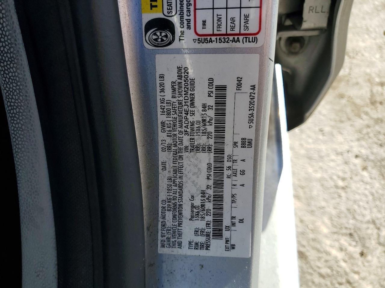 2013 FORD Fiesta