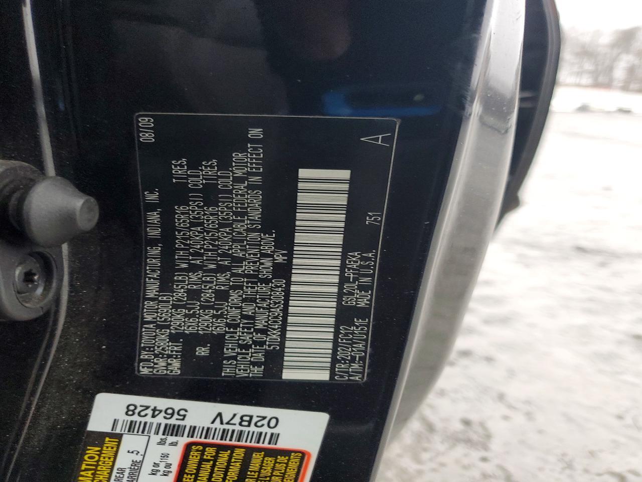 2010 TOYOTA SIENNA