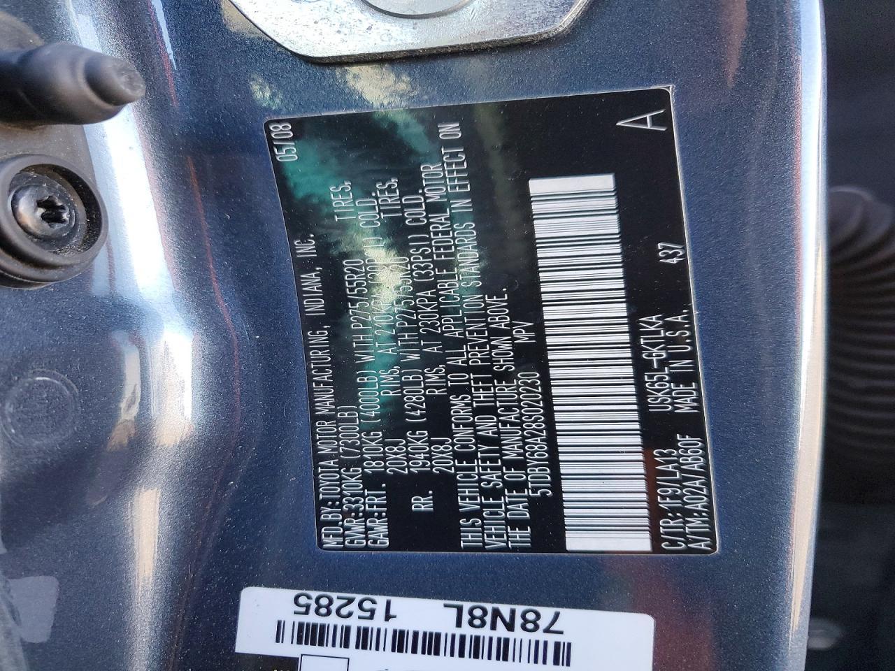 2008 TOYOTA Sequoia