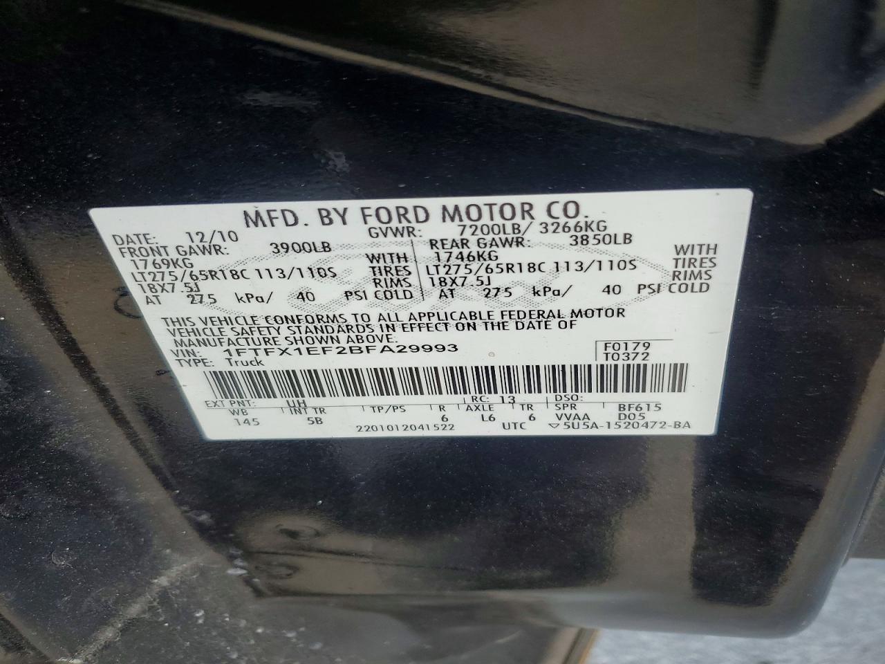 2011 FORD F-150