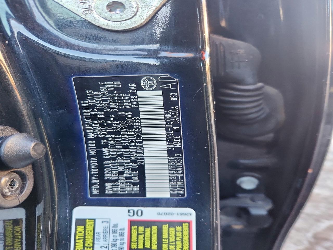2014 TOYOTA COROLLA