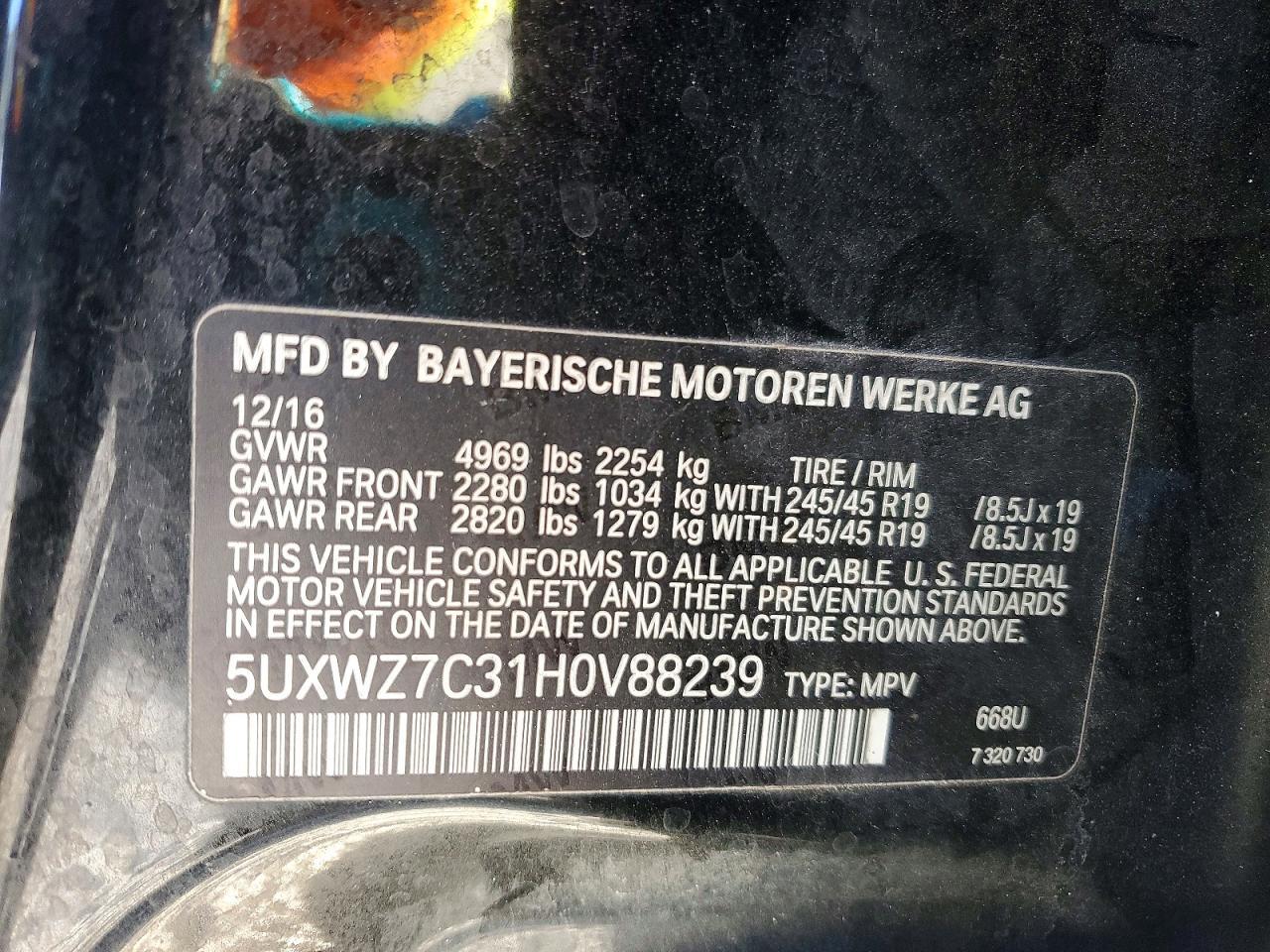 2017 BMW X3