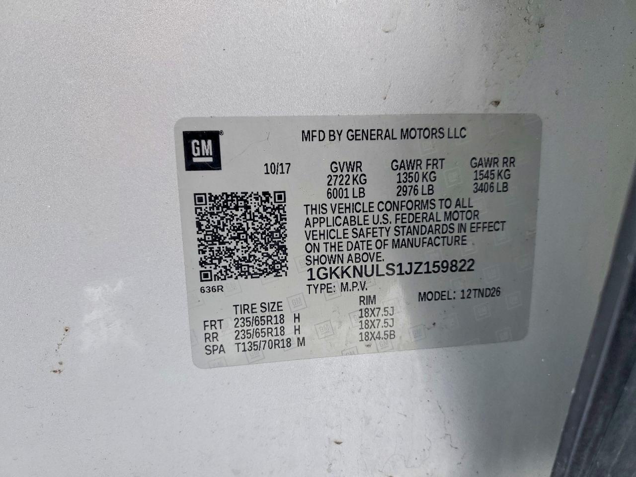 2018 GMC ACADIA