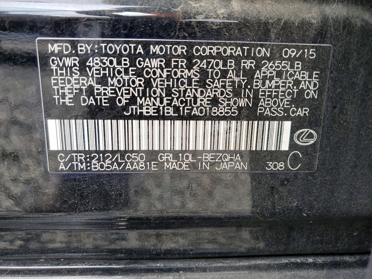 2015 LEXUS GS 350