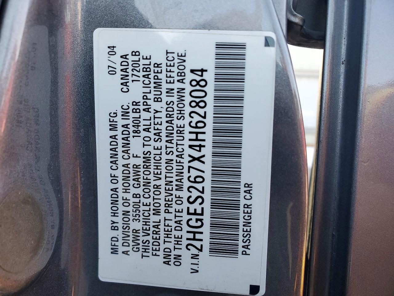2004 HONDA CIVIC