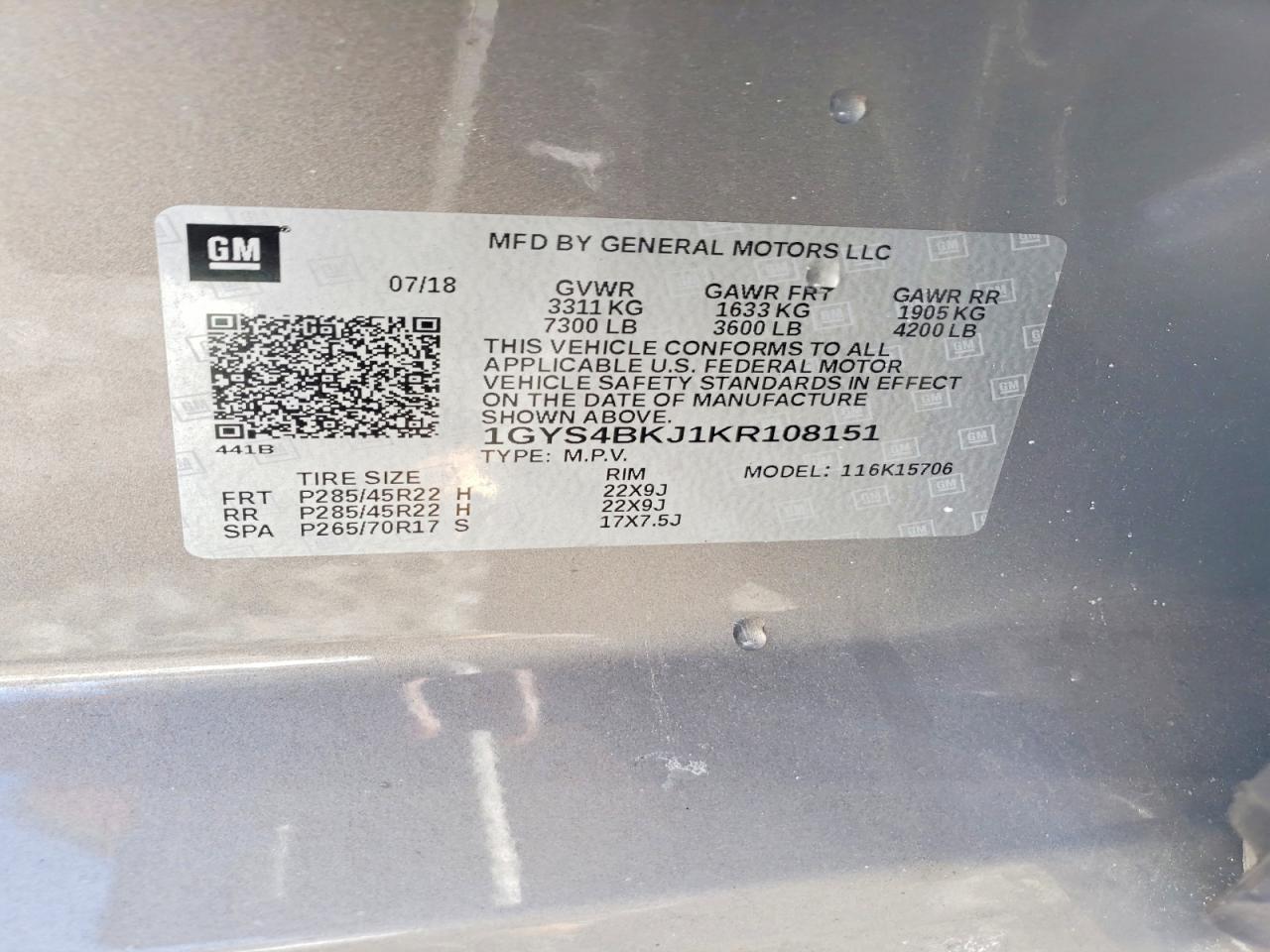 2019 CADILLAC ESCALADE