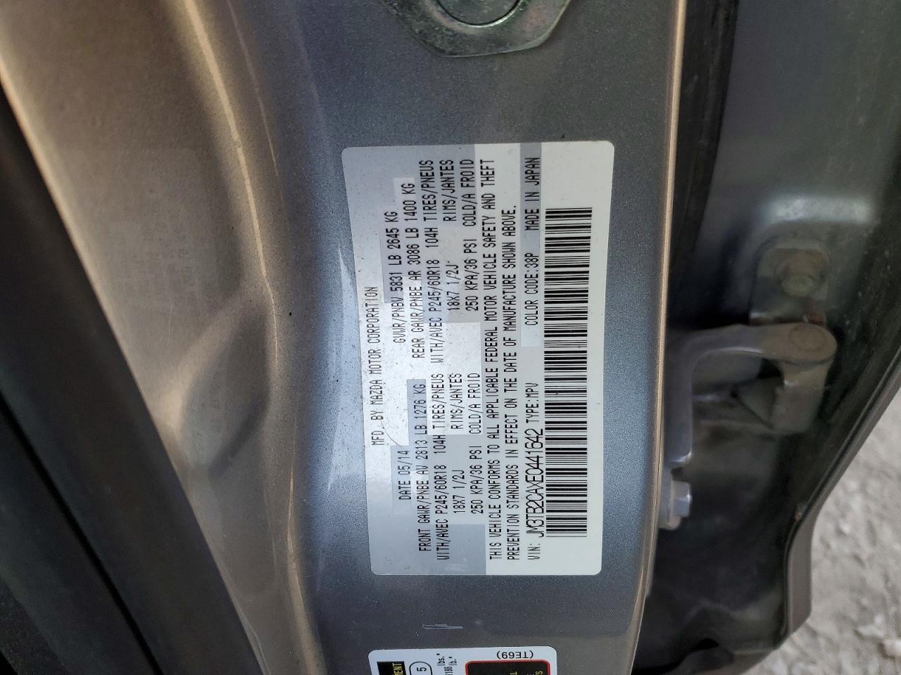 2014 MAZDA CX-9