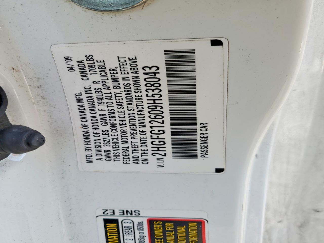 2009 HONDA CIVIC