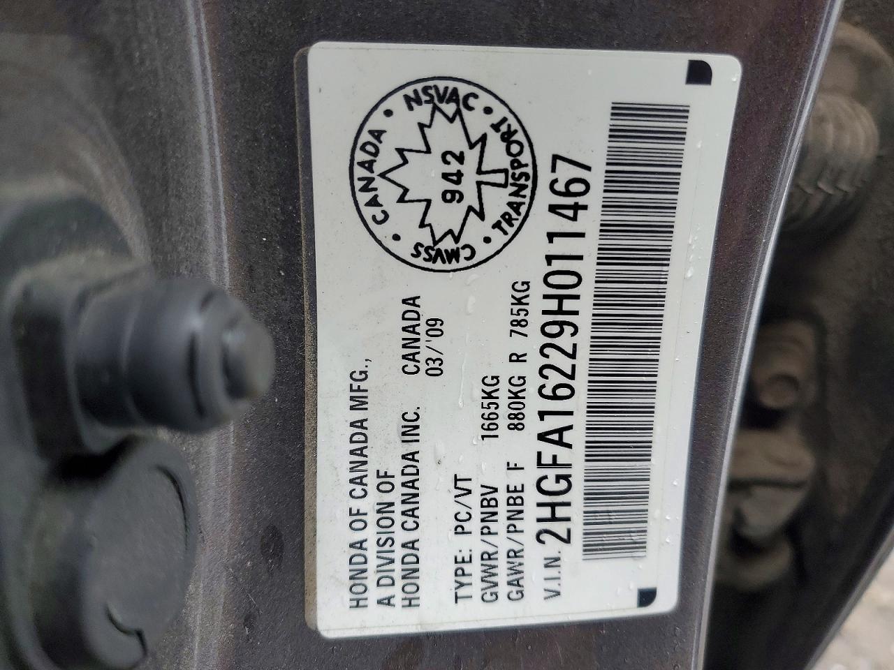 2009 HONDA CIVIC
