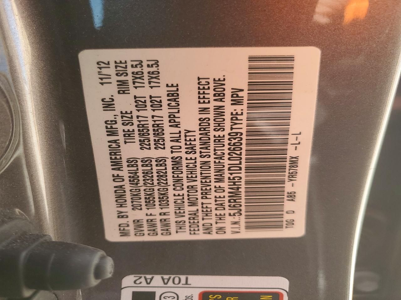 2013 HONDA CR-V
