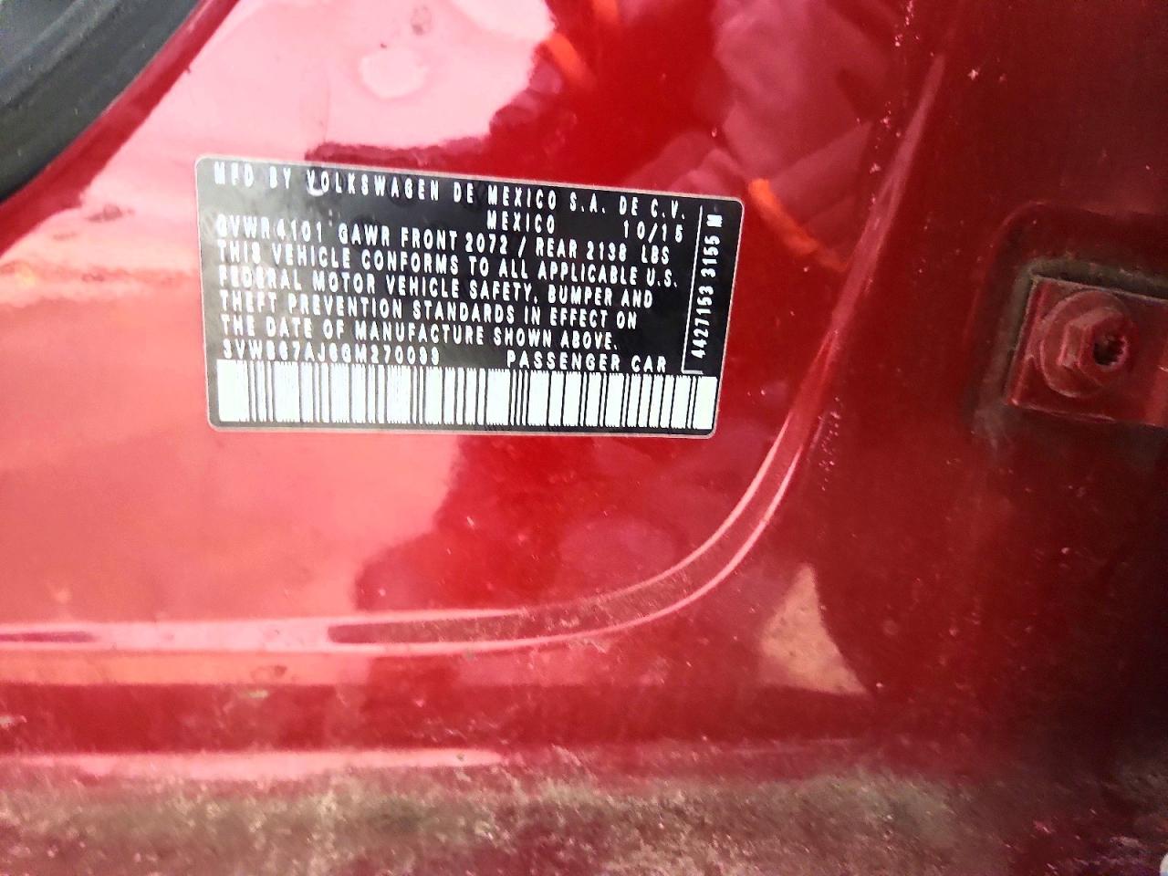 2016 VOLKSWAGEN JETTA