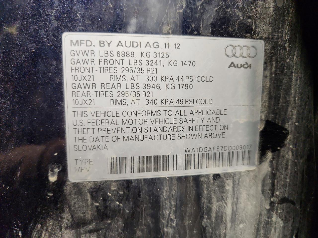 2013 AUDI Q7