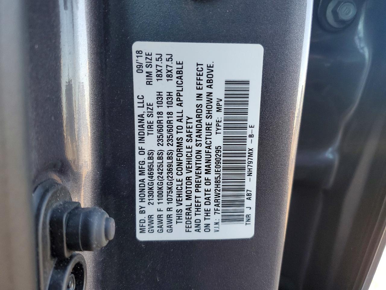 2018 HONDA CR-V