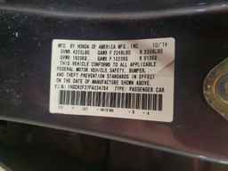 2015 HONDA ACCORD