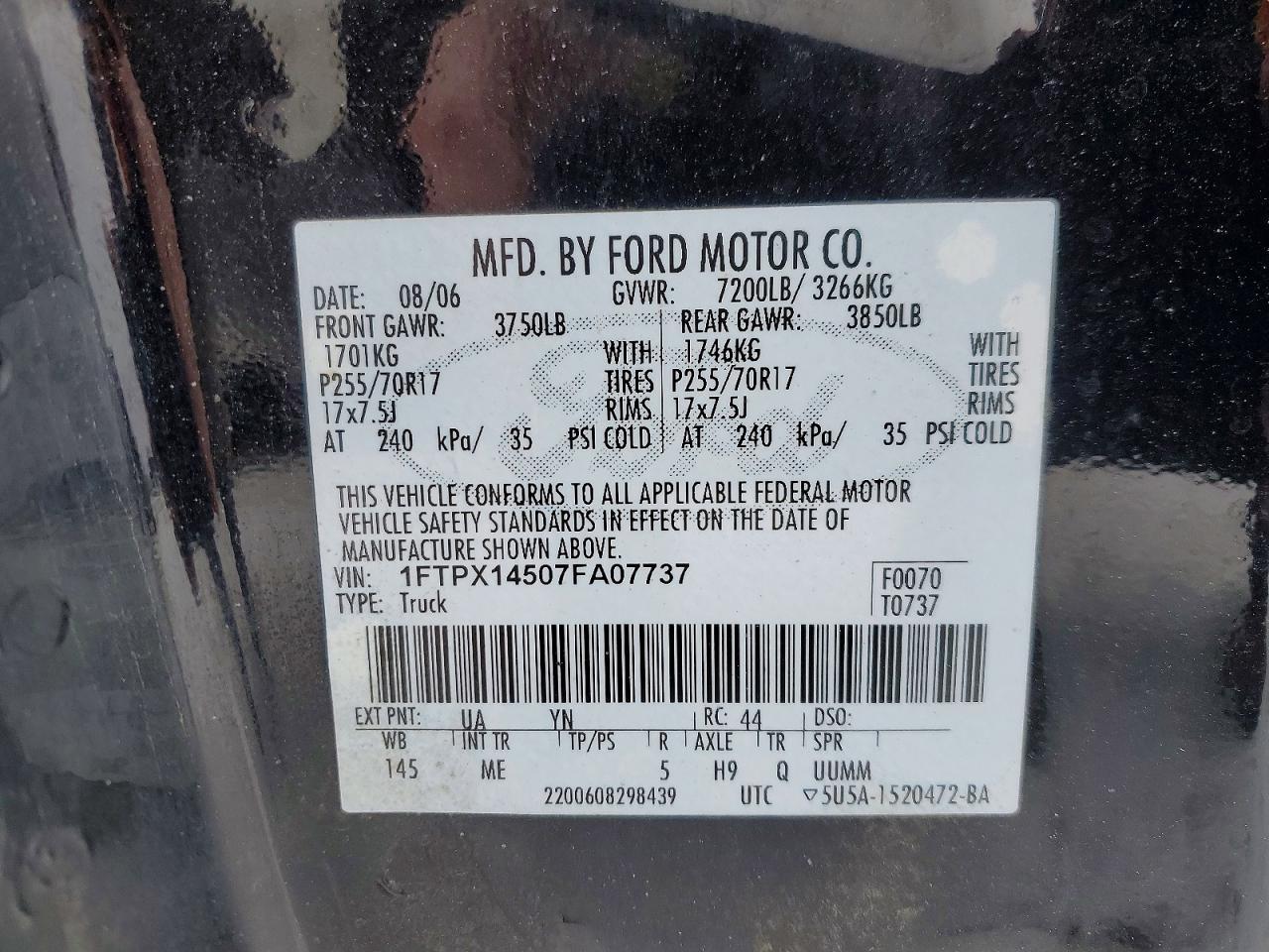 2007 FORD F-150