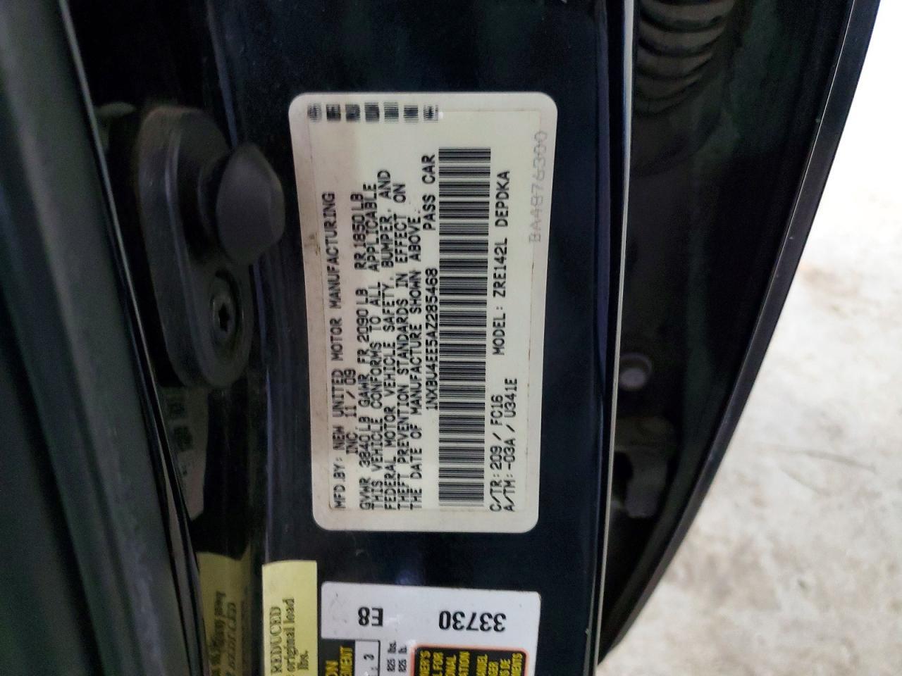 2010 TOYOTA COROLLA