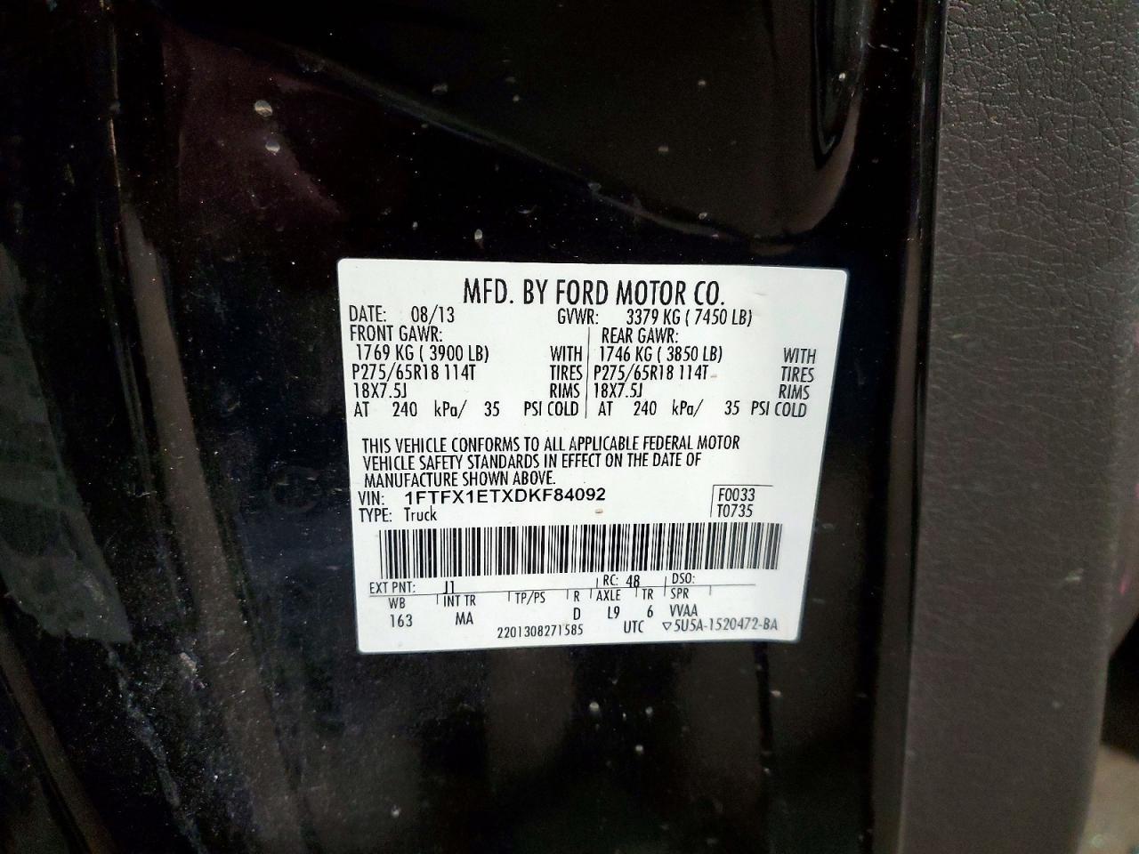 2013 FORD F-150