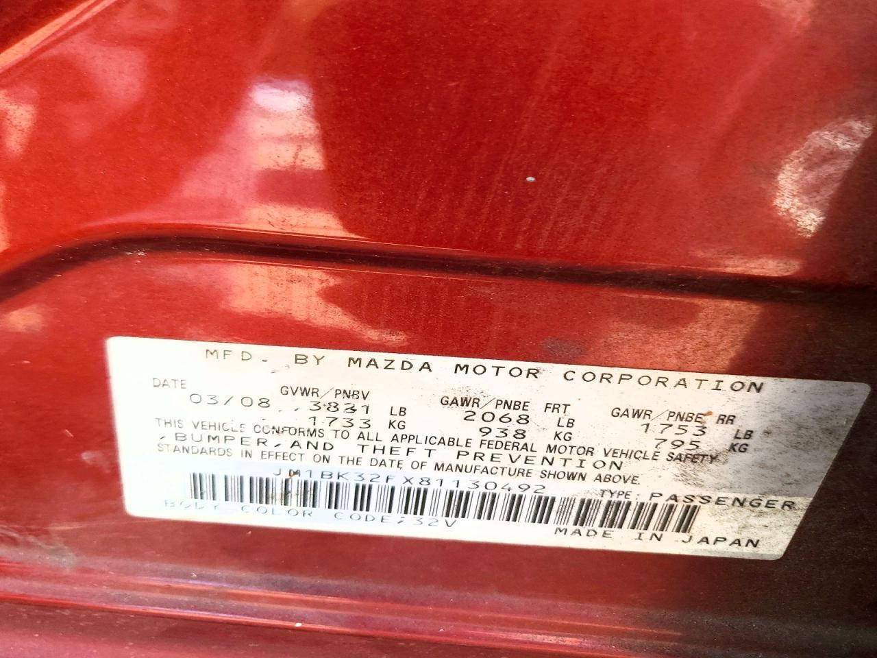2008 MAZDA 3