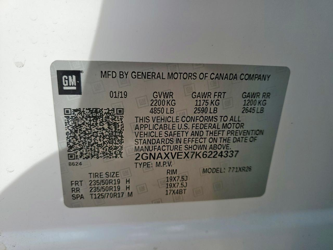 2019 CHEVROLET EQUINOX