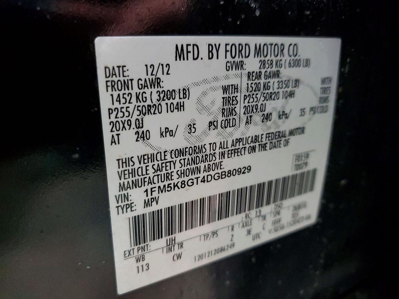 2013 FORD Explorer Sport Trac