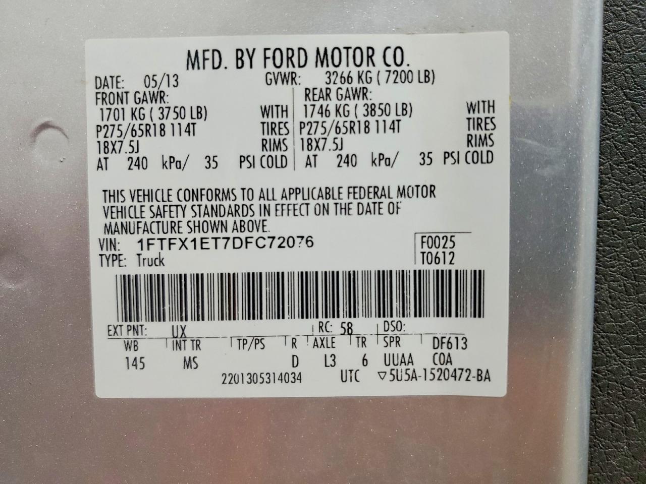 2013 FORD F-150