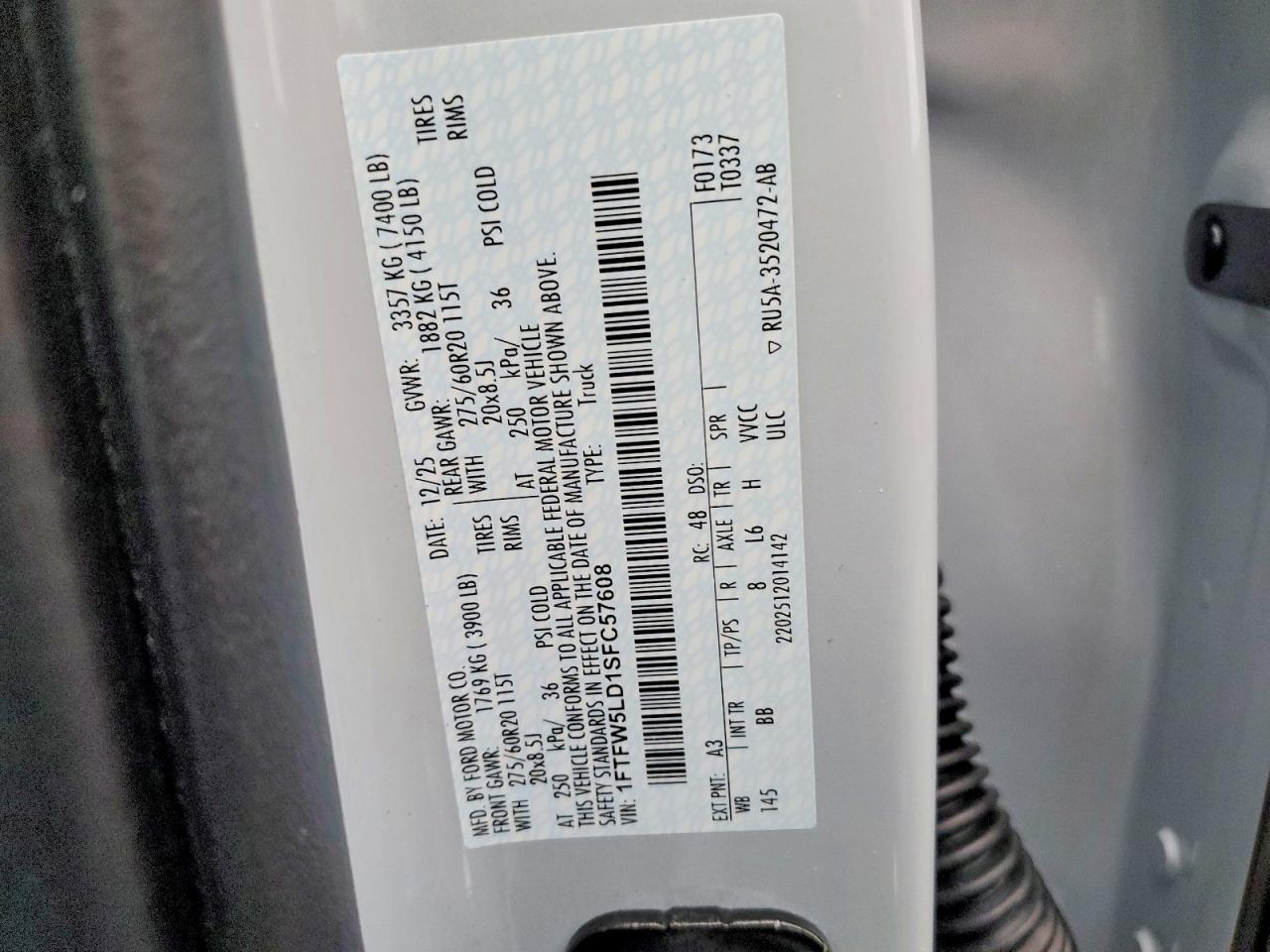 2025 FORD F-150