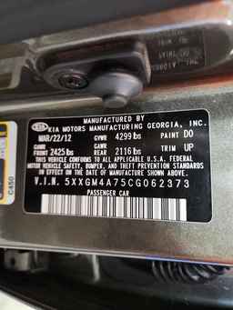 2012 KIA OPTIMA